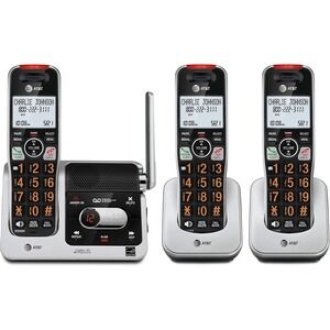 AT&T BL102-3 DECT 6.0 3-Handset Cordless Phone Answering‎ Machine Call Block
